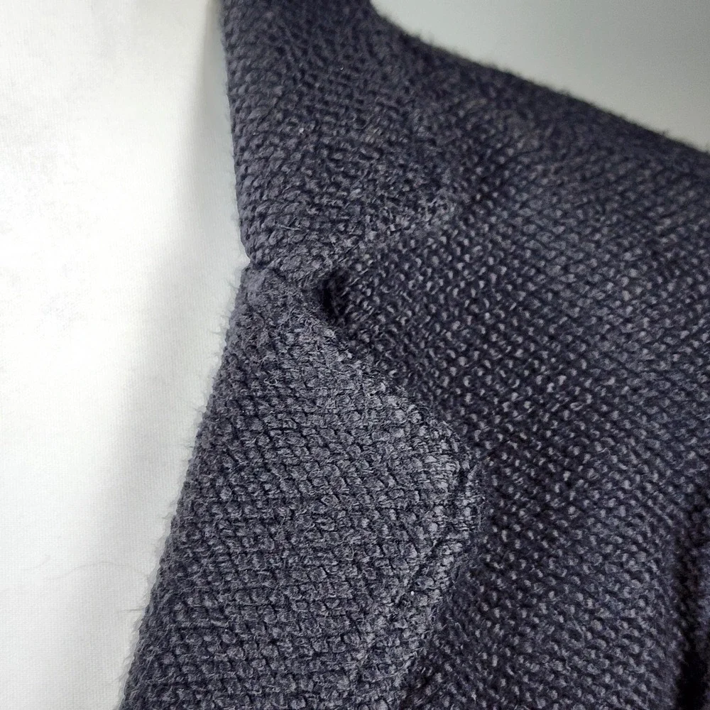 Maeve Anthropologie‎ Knit Jacket Blazer Womens Medium Black Textured Casual Work